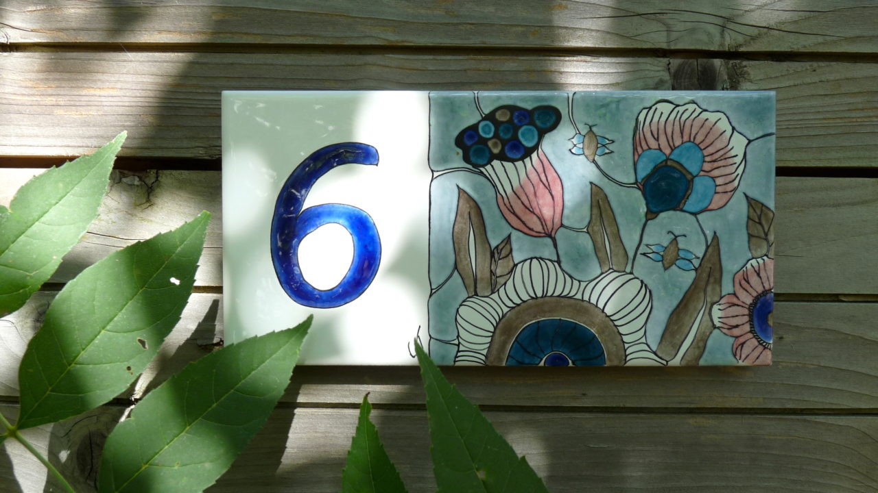 Numéro de maison céramique